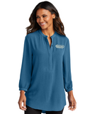Port Authority® Ladies 3/4-Sleeve Textured Crepe Tunic