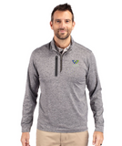 Cutter & Buck Stealth Heathered Quarter Zip Mens Pullover